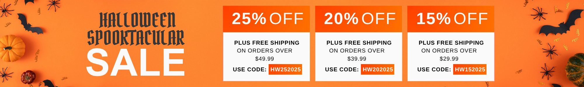 2025 Halloween Sale Banner