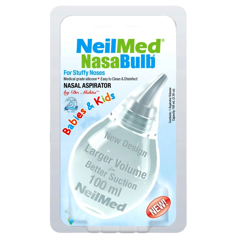 NeilMed NasaBulb Silicone Nasal Aspirator Large 100mL