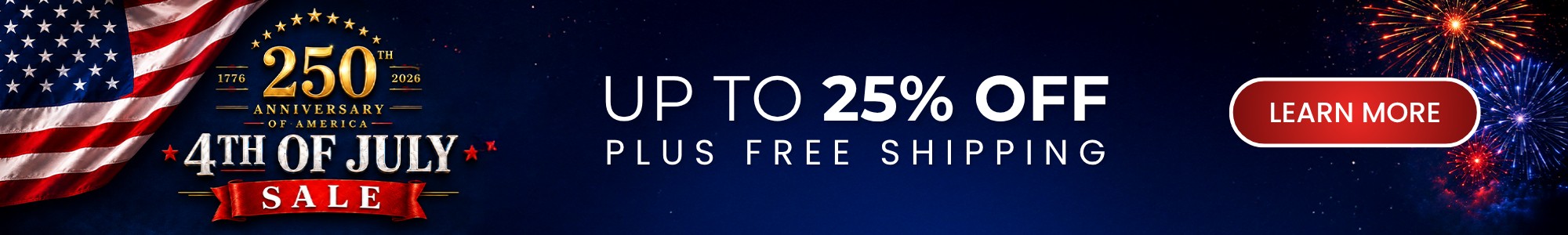 4th of July Sale Banner