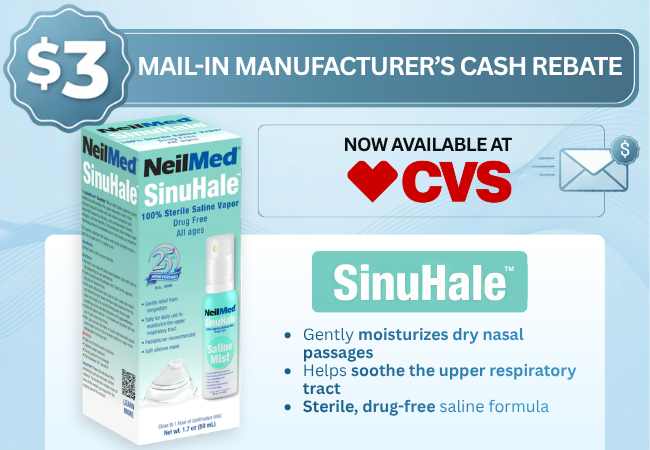 SinuHale Rebate Banner
