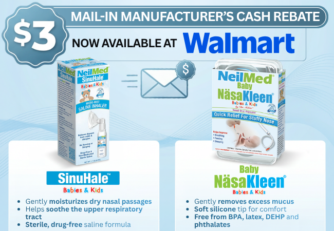 Nasakleen & SinuHale Pediatric Now Available at Walmart